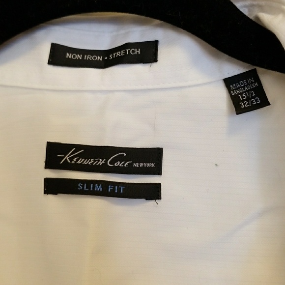 White Kenneth Cole Dress Shirt. Never Worn! - Picture 2 of 3